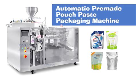 How To Use Zs Afs Automatic Premade Pouch Paste Filling Sealing Vffs