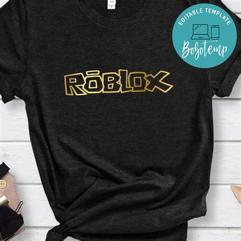 Roblox Logo Gold Shirt | Bobotemp