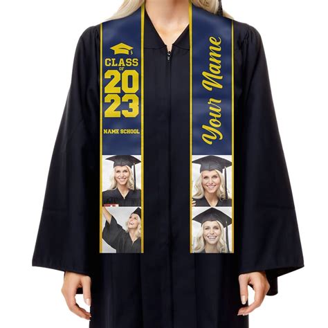 Personalized Graduation Stole Custom Graduate Stoles 72in Graduation T Idea Grad Stole