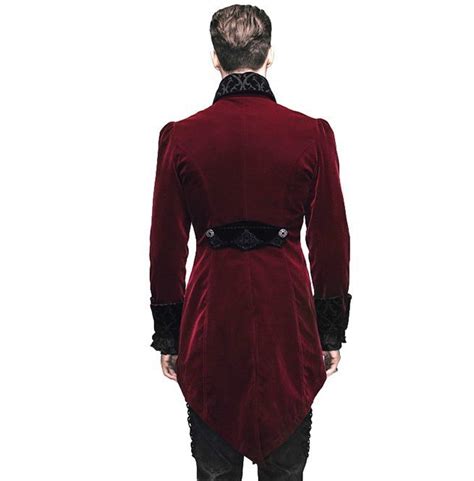 Gothic Victorian Men's Velvet Tailcoat | Thinkers | RebelsMarket