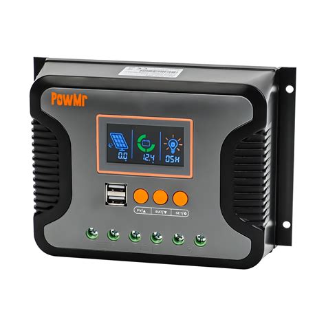 Powmr New Product Solar Charger Controller 30a 60a 80a 12v 24v 48v Pwm Solar Charge Controller