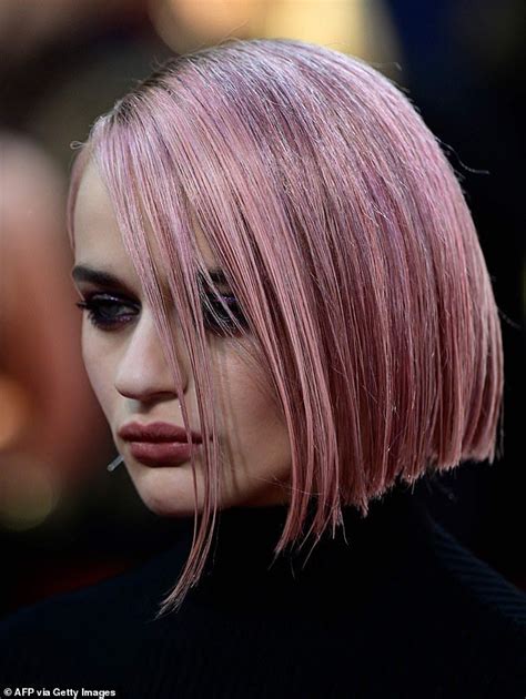 Joey King Showcases Her New Pastel Pink Bob At Bullet Train Screening