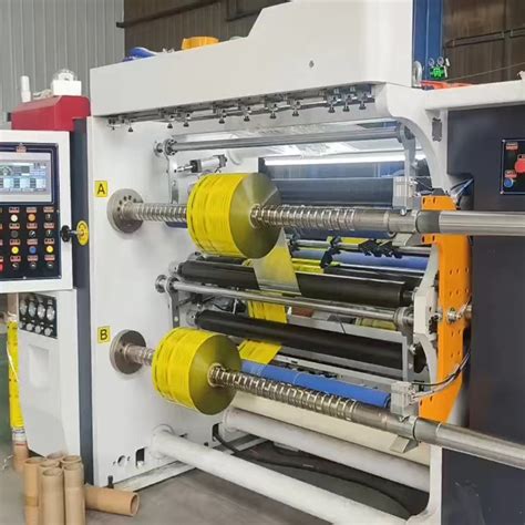 Flexible Packaging Film Slitting Rewinding Machine For Plastic