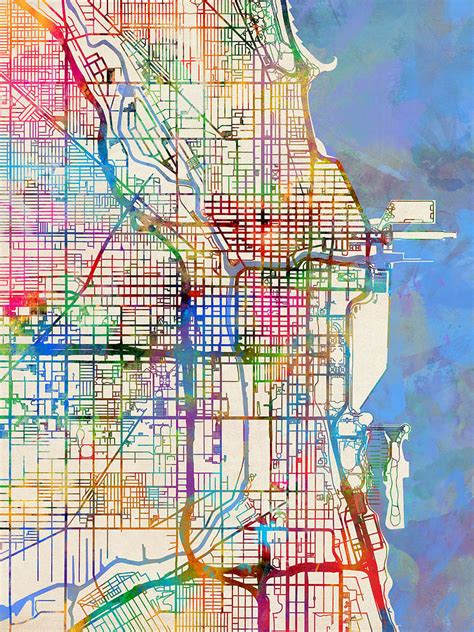 Chicago Street Map Printable