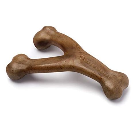 Benebone Flavored Wishbone vs Nylabone Dura Chew Textured Toy, Peanut ...