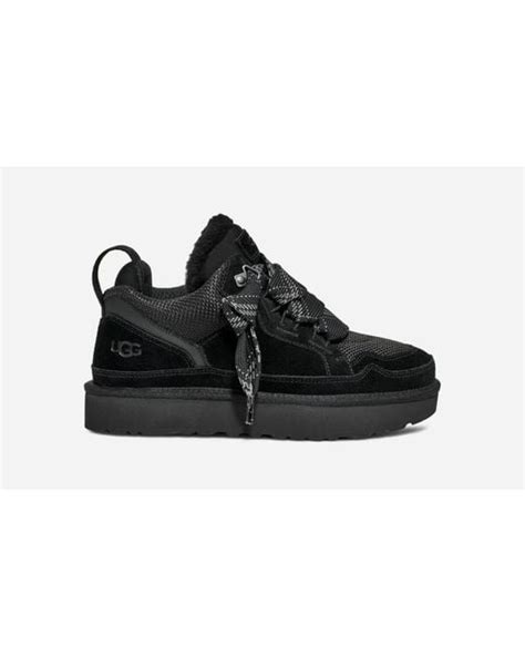 Ugg Lowmel Canvas Suede Recycled Materials Sneakers In Black Lyst