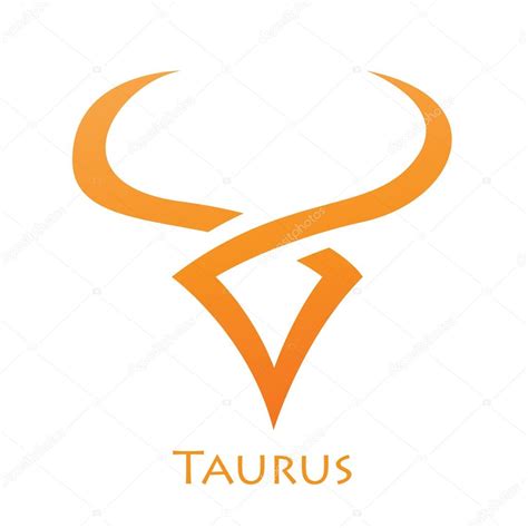 Imágenes Tauro Signo Del Zodiaco Tauro Simplista — Vector De Stock