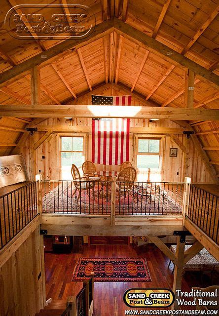 Interior Loft Sand Creek Post And Beam Traditional Wood Barns And