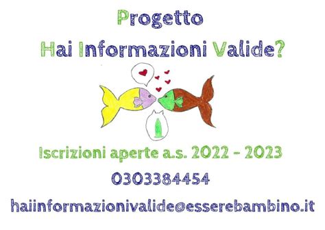 Iscrizioni Aperte Progetto Hai Informazioni Valide Associazione