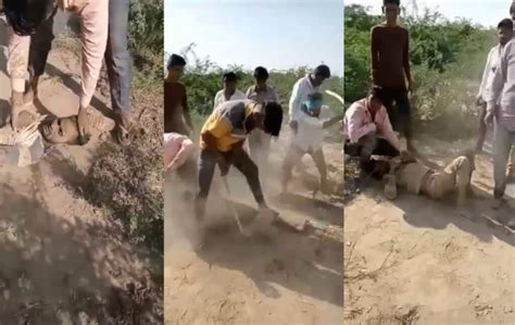 प्रेम प्रसंग में दलित युवक की पीट पीटकर हत्या Viral Video में महिला का