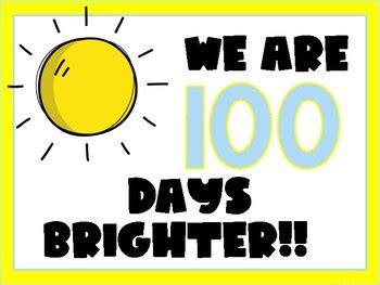 100th Day of School Poster Freebie by Paiges and Pencils | TPT