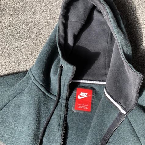 Dark Green Nike Tech Fleecehoodie Size Large Nike Depop