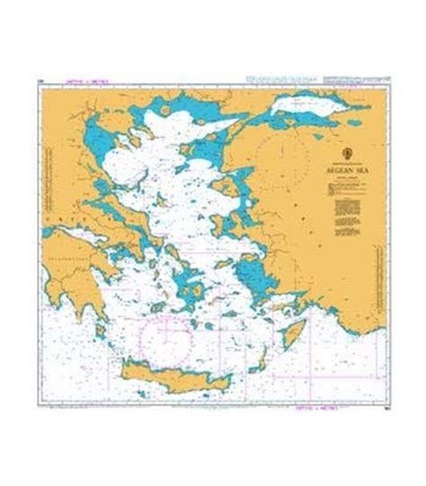 British Admiralty Nautical Chart 180 Aegean Sea