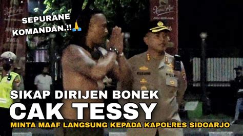 Sikap Dirijen Bonek Cak Tessy Wani Langsung Datangi Kapolres Sidoarjo