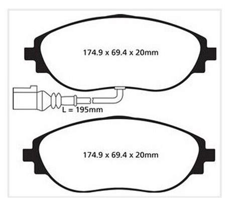 EBC B02 Kit de Freins Avant Revêtements Essuie Glace pour Octavi Arteon