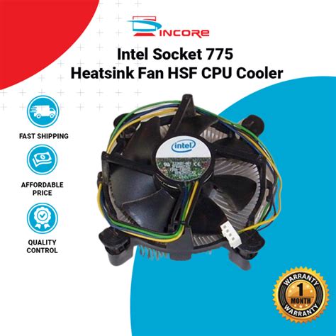 Intel Socket 775 Heatsink Fan HSF CPU Cooler LGA 775 Fan Cooler Air