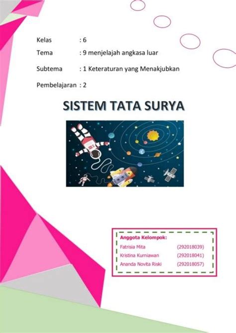 E Book Sistem Tata Surya Kelas 6 Tema 9 Subtema 1 Pembelajaran 2 E Book Surya Books