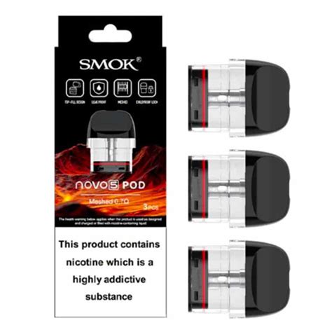 smok novo  replacement pods  pack kmg imports