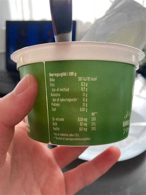 Skyr vanilla Kea kalorie kJ a nutriční hodnoty KalorickéTabulky cz