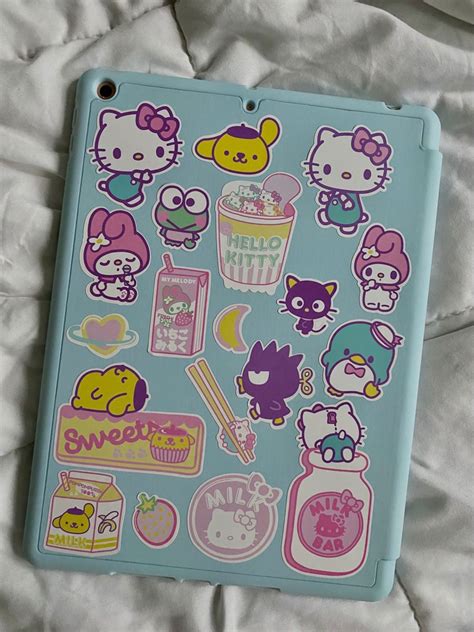 Sanrio Decorated Ipad Case Cute Ipad Cases Ipad Case Stickers Ipad Case