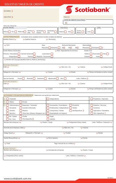 SOLICITUD TARJETA DE CREDITO