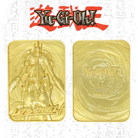 Yu Gi Oh Metal Card 24K Gold Plated Gaia The Fierce Knight At