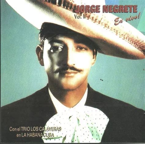 Jorge Negrete En Vivo Vol Cd M Sica Nueva