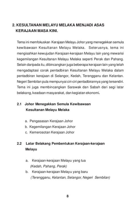 Contoh Kajian Kes Sejarah Tingkatan 2 Kesultanan Melayu Melaka Buku