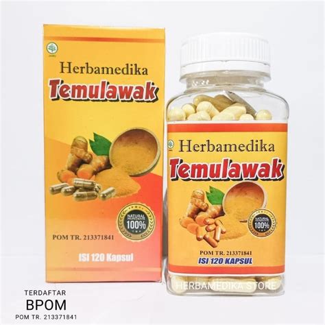 Jual Ekstrak Temulawak Herbamedika Isi Kapsul Bpom Shopee Indonesia