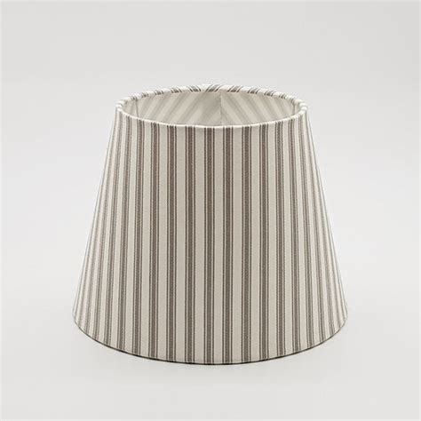 Taupe Ticking Lamp Shade The Lampshade Workshop