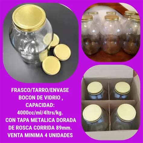 Frasco Tarro Exhibidor Importado 2 Posiciones 5 Kilos 5000cc En Venta