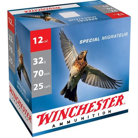 Cartouche De Chasse Winchester Special Migrateur 32g Calibre 12 70