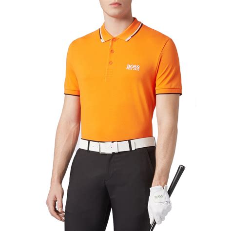 Hugo Boss Paddy Pro Golf Shirt - Orange just $119.00, save $50.00!