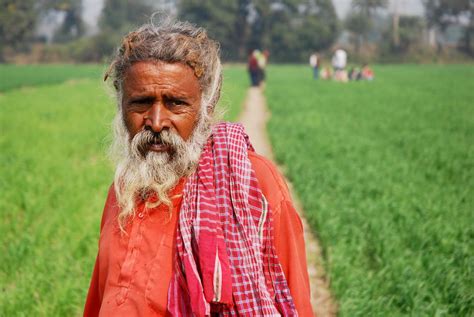 Farmer In Wheat Field Bihar India A Farmer At Work In A Flickr