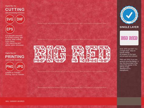 Big Red Svg Big Red 9 Football Svg Mascot Designs Pack Big Red Svg