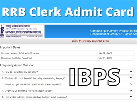 Ibps Rrb Clerk Admit Card 2022 Out Candidate Can Check And Download From