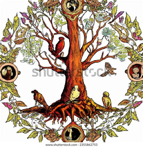 Art Nouveau Artistic Image Old Tree AI-generated image 2351862753 ...