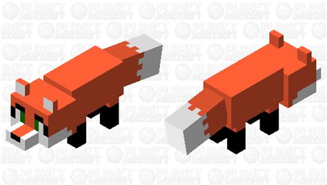 cute fox Minecraft Mob Skin