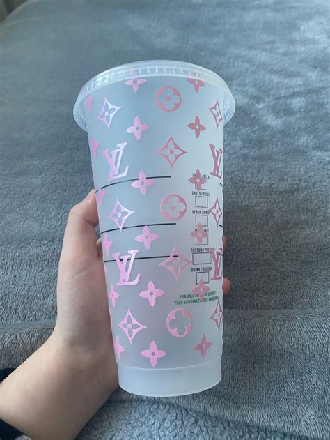 Starbucks Cold Cup Pink Etsy