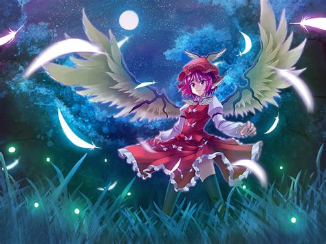 Touhou New Girl Classic Girl Angel Beauty Anime Touhou Game