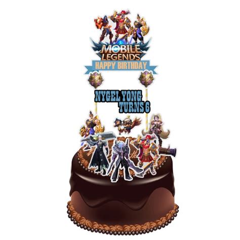 Mobile Legend Cake Topper Shopee Malaysia