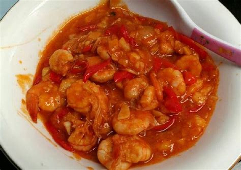 Resep Udang Asam Manis Pedas Sederhana Oleh Salfiah Cookpad