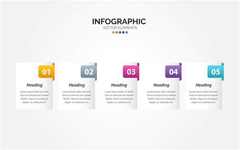 Schritte Gesch Ft Horizontale Infografik Vorlage Kostenlose Vektor