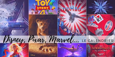 Les Sorties Cinéma Des Films Disney Pixar Marvel Lucasfilm Et 20th Century Fox