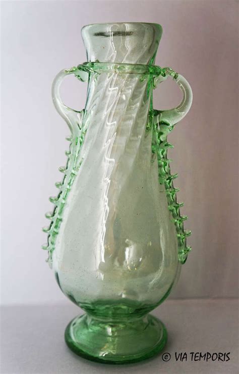 Verre Gallo Romain Vase Cordon Pince Via Temporis Reproduct