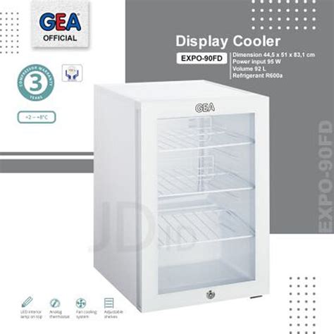 Jual Showcase Mini GEA EXPO 90FD EXPO 90 FD 92 Liter Display Cooler