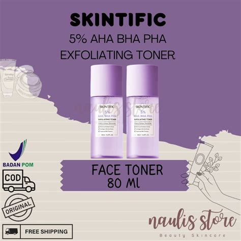 Jual Skintific Aha Bha Pha Exfoliating Toner Ml Shopee Indonesia