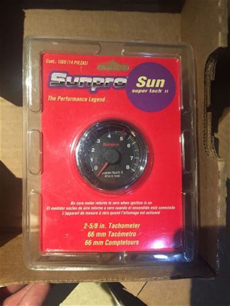 Buy Sunpro Inch Super Tach Ii Mini Tachometer Black Chrome