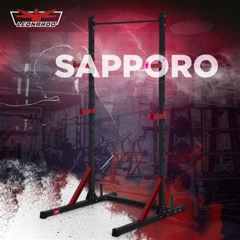 Sapporo Power Rack Squat Fitnessstudio Langhantel Klimmzugstange