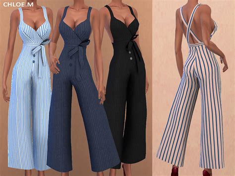 Kázání Berri Sklon Sims 4 Chloem Jumpsuits 02 Mistrovství Vozík Pověření